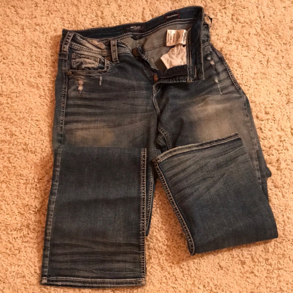 Silver jeans. Suki. 29x33